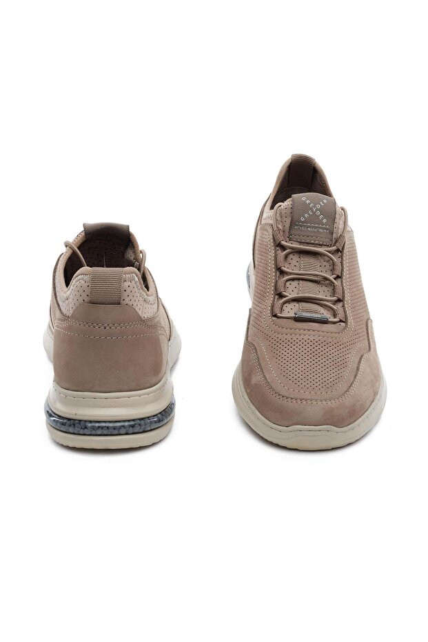 18231 Vizon Hakiki Deri Erkek Sneaker Ayakkabı - 6