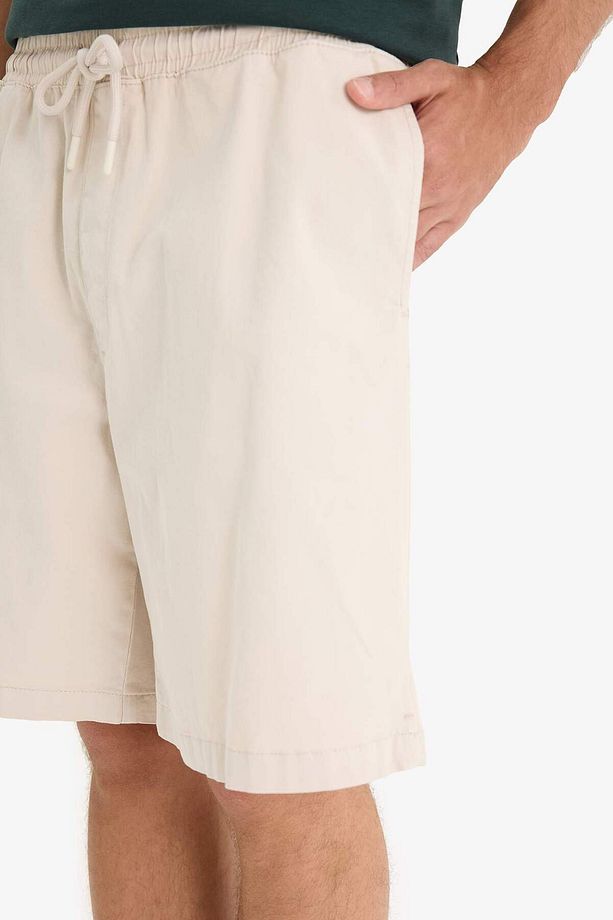 Baggy Fit Beli Bağcıklı Bermuda Şort E1047AX25SM - 5