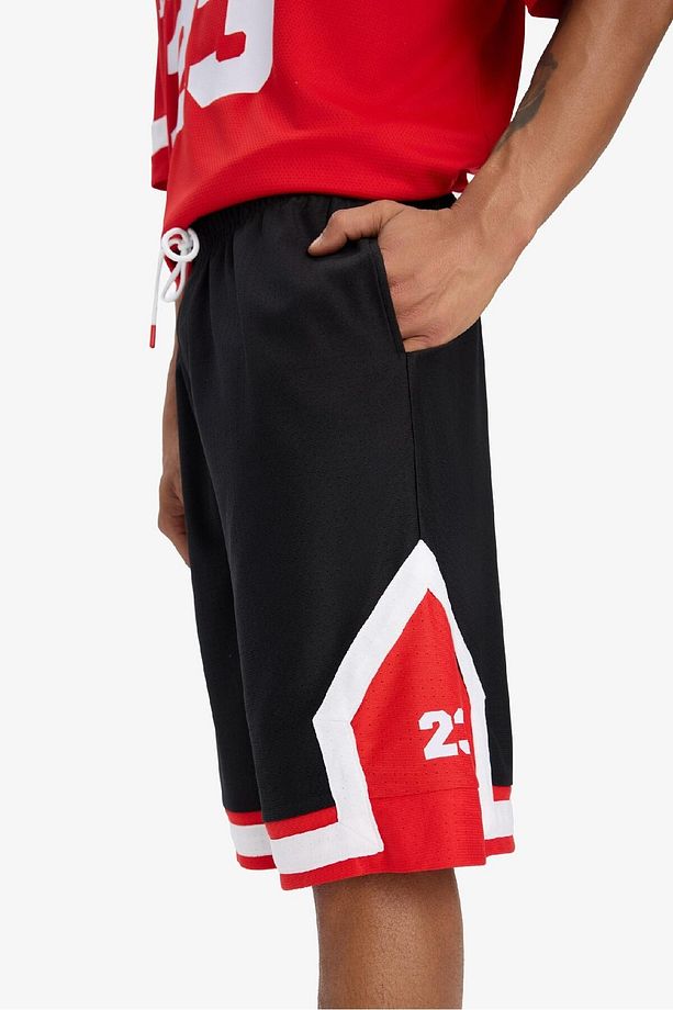 DeFactoFit Hızlı Kuruyan Oversize Geniş Kalıp Sporcu Kısa Paça Şort E4128AX25SM - 6