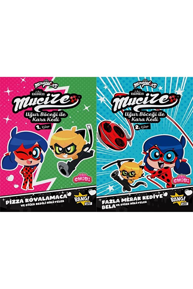 Mucize Uğur Böceği ile Karakedi Chibi 1.-2 SET (2 Kitap) - 1