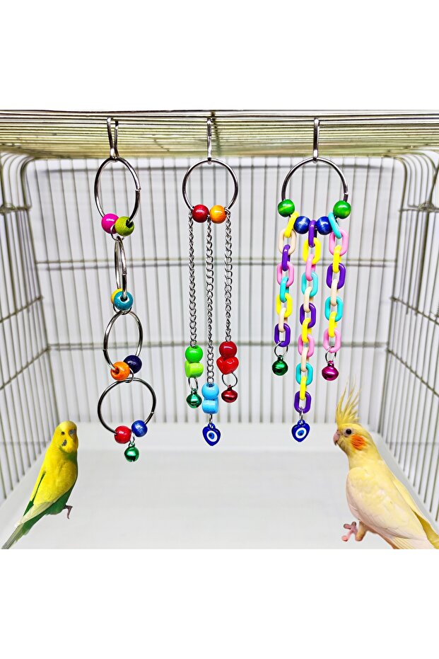 3-Piece Bell Pendant Toy