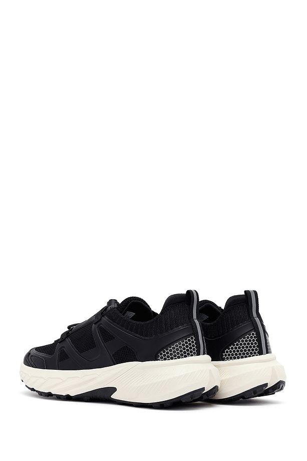 ACBC x Derimod Erkek Siyah Bağcıklı Kalın Tabanlı Kumaş Sneaker 25SFD78056F - 5