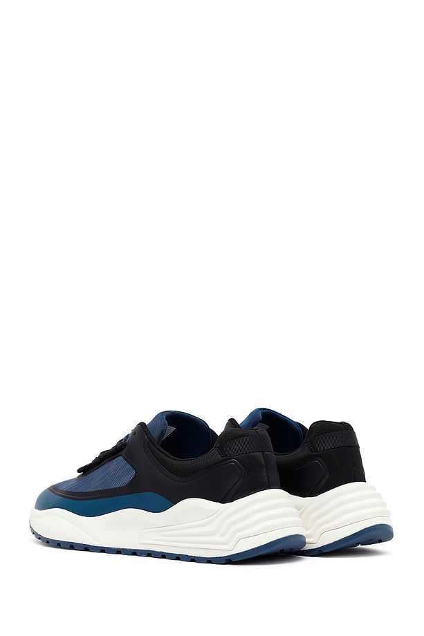ACBC x Derimod Erkek Lacivert Bağcıklı Kalın Tabanlı Kumaş Sneaker 25SFD78026F - 5