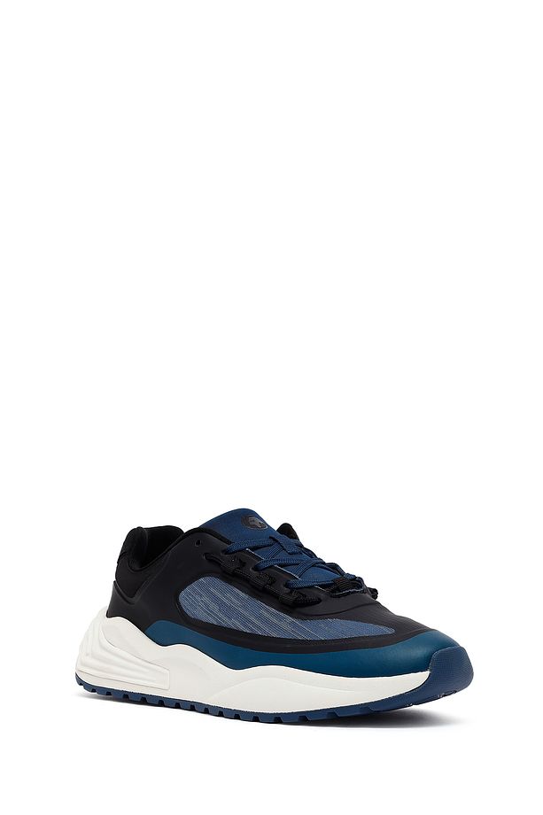 ACBC x Derimod Erkek Lacivert Bağcıklı Kalın Tabanlı Kumaş Sneaker 25SFD78026F - 6