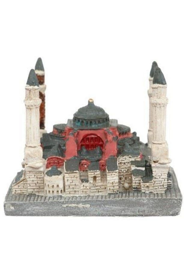 Mini Ayasofya Cami Figürü, 5x5x5 cm, Polyester Maket - 1