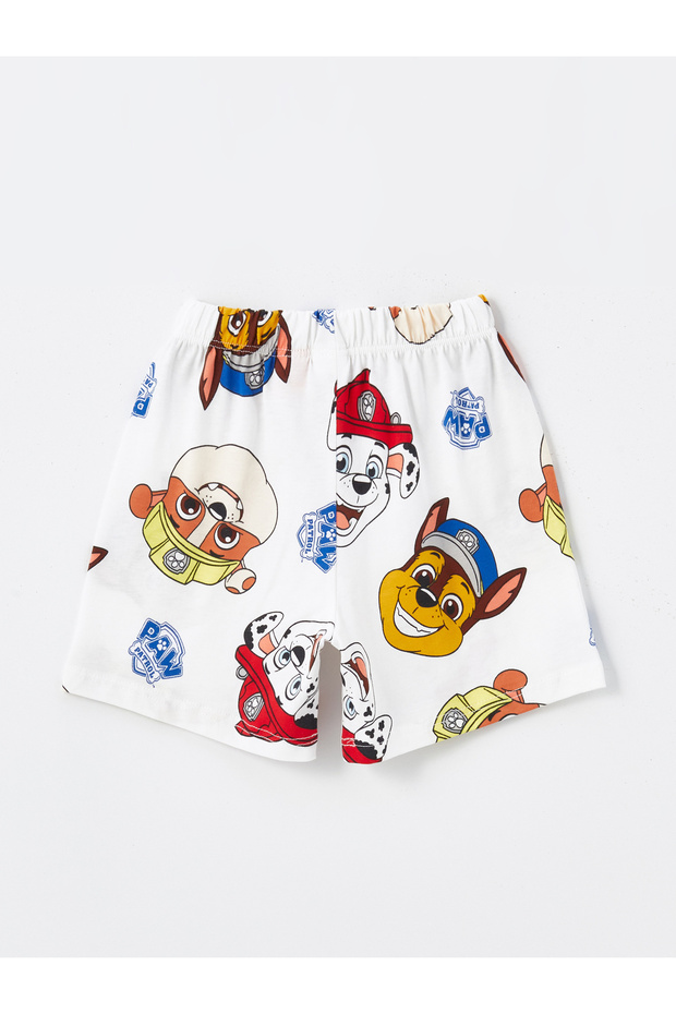 Komplet piżamowy dla chłopca z krótkim rękawem i okrągłym dekoltem, z nadrukiem Psiego Patrolu - 5