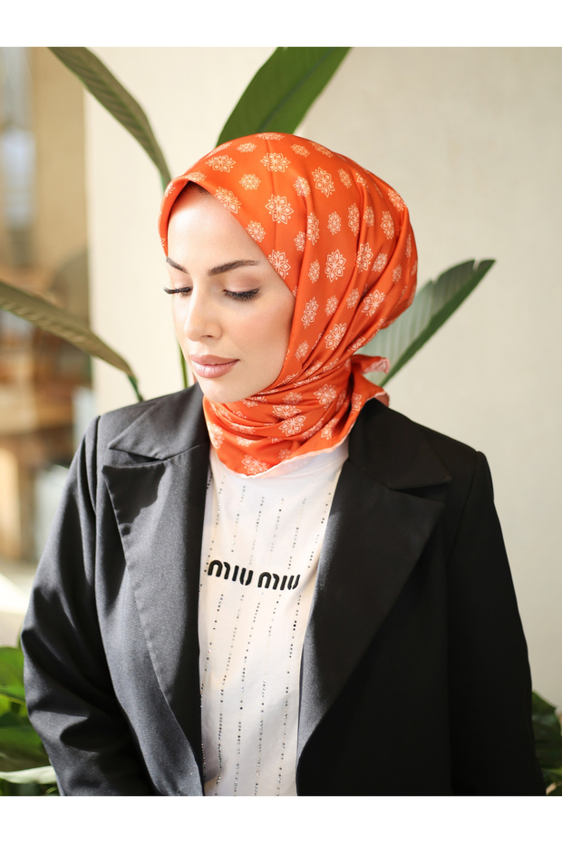 Monogram Pattern Twill Scarf - 2