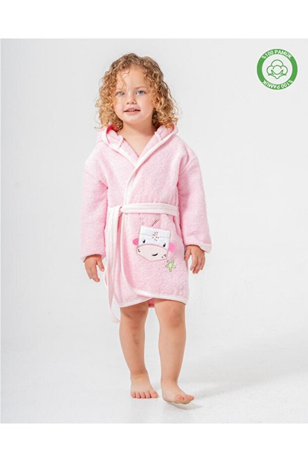 Balinalı Bornoz Pembe - Pembe - 2