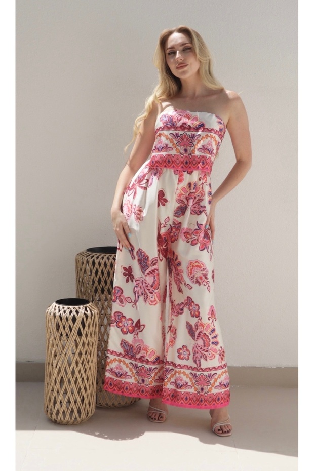 Violet Floral Jumpsuit