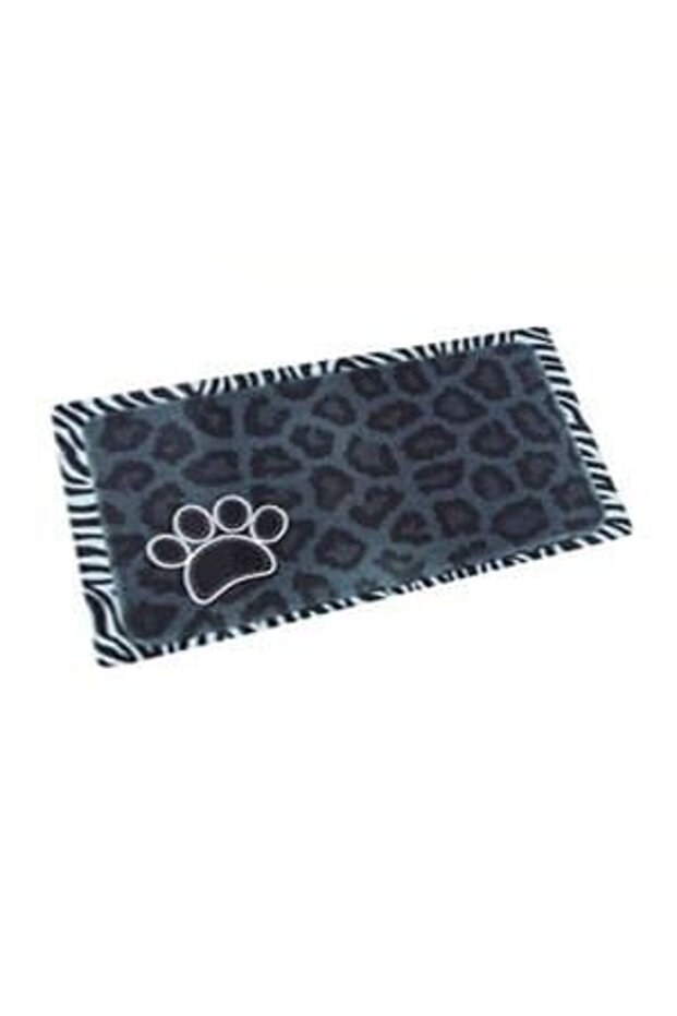 Mats For Dogs & Cats Black Leopard/Zebra Border 12 x 20 Inch / 30 x 50 cm