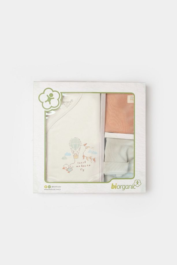 Biorganic Teach Me 5'li Yenidoğan Kız/Erkek Bebek Hastane Çıkış Seti - 1