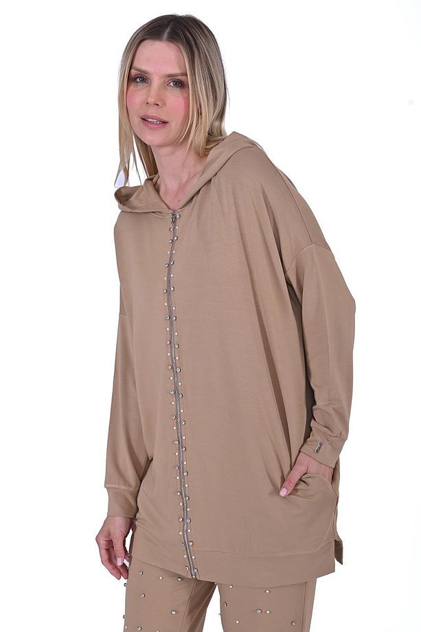 Taşlı Eşofman Takım CAMEL - 1