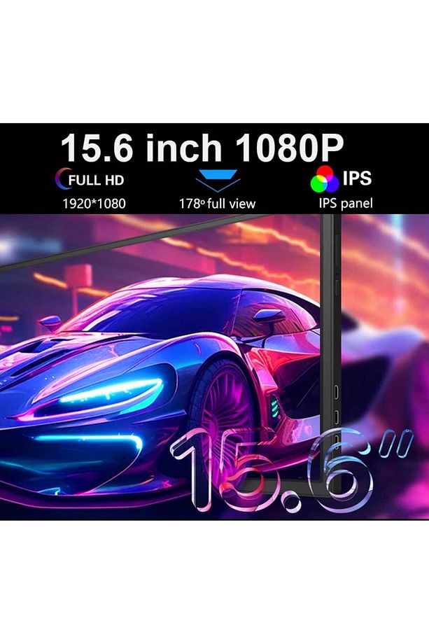15.6″ Tekli Taşınabilir Monitör Çoklu Ekran Fhd Notebook Monitör - 5
