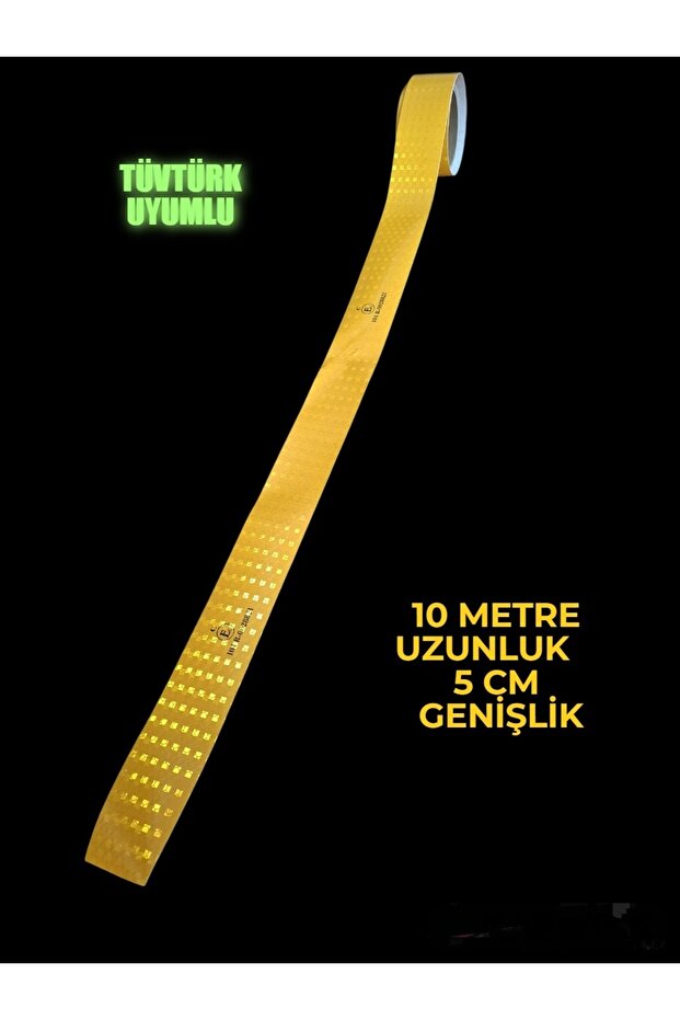 10 Meters Yellow Reflector Strip Tape