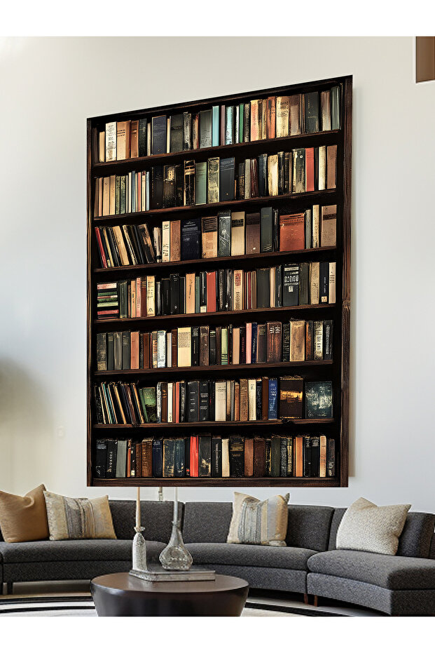 KÜTÜPHANE BASKILI KANVAS TABLO - 1