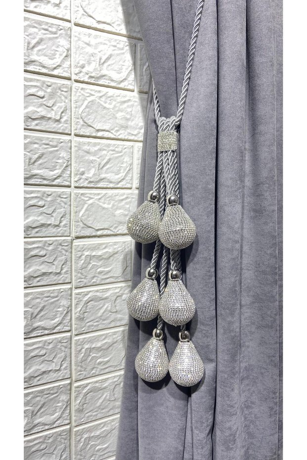 Curtain Accessory Curtain Collection Bracol Luxury Pear Stone Model Background Curtain Accessory Attachable to Cornice