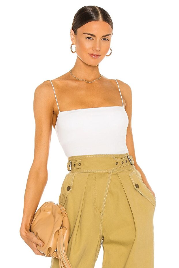Women's Double Layer Fabric Jersey String Hanging Bluz