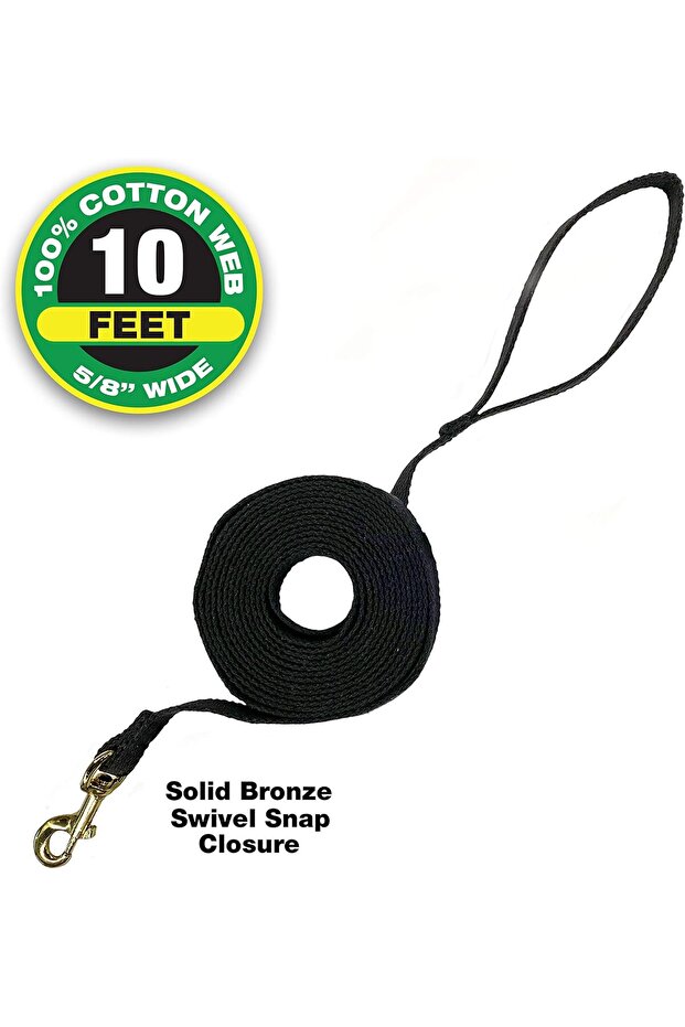 Cotton Web Lead, Black 10