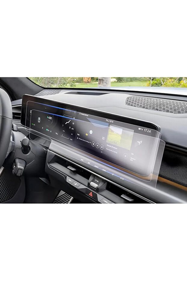 واقي شاشة نانو 9H متوافق مع شاشة الوسائط المتعددة والملاحة المتوافقة مع Kia EV6 2025
