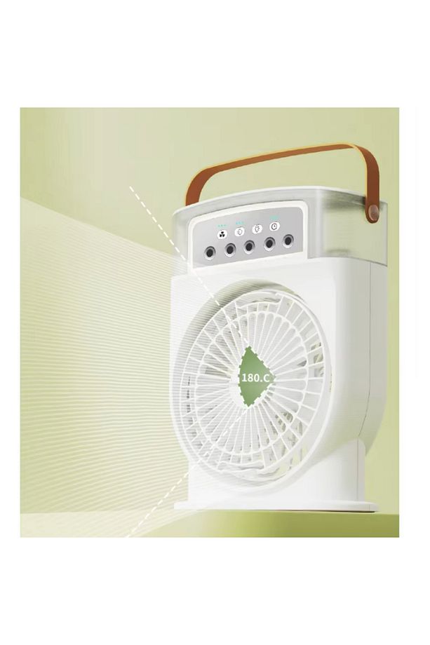 Mini fan nemlendirici şarj edilebilir taşınabilir soğutucu ile kişisel Mini soğutma fanı 600ml - 3