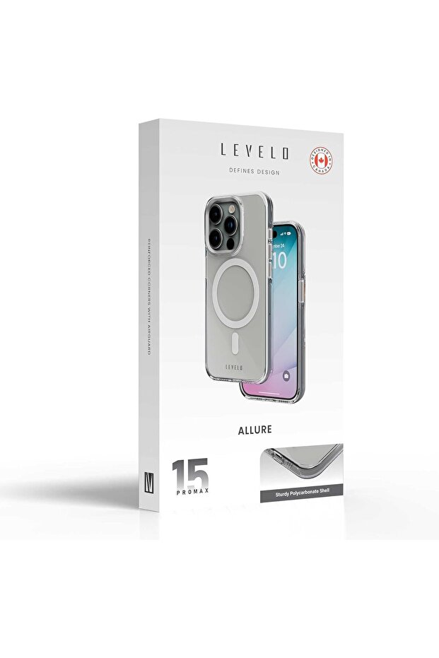 جراب Allure PC الصلب لجهاز iPhone 15 Pro - شفاف
