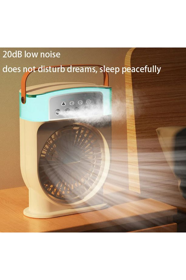 Mini fan nemlendirici şarj edilebilir taşınabilir soğutucu ile kişisel Mini soğutma fanı 600ml - 5