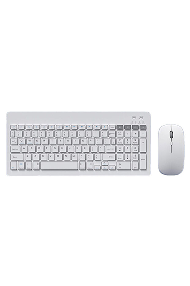 WHITE WIRELESS KEYBOARD AND MOUSE KIT - 1