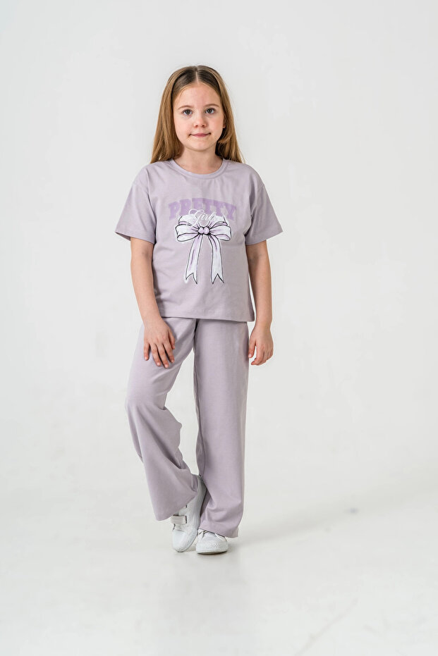 Pretty Girl Printed Girl's Suit 033