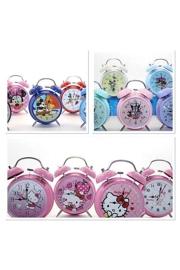 Kuromi, Hello Kitty, Mickey Mouse Masa Üstü Çalar Saat 17*12 Cm - 1