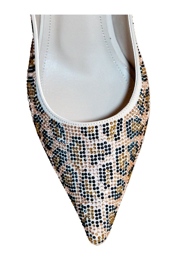 Taşlı Şık Topuklu Ayakkabı - 3