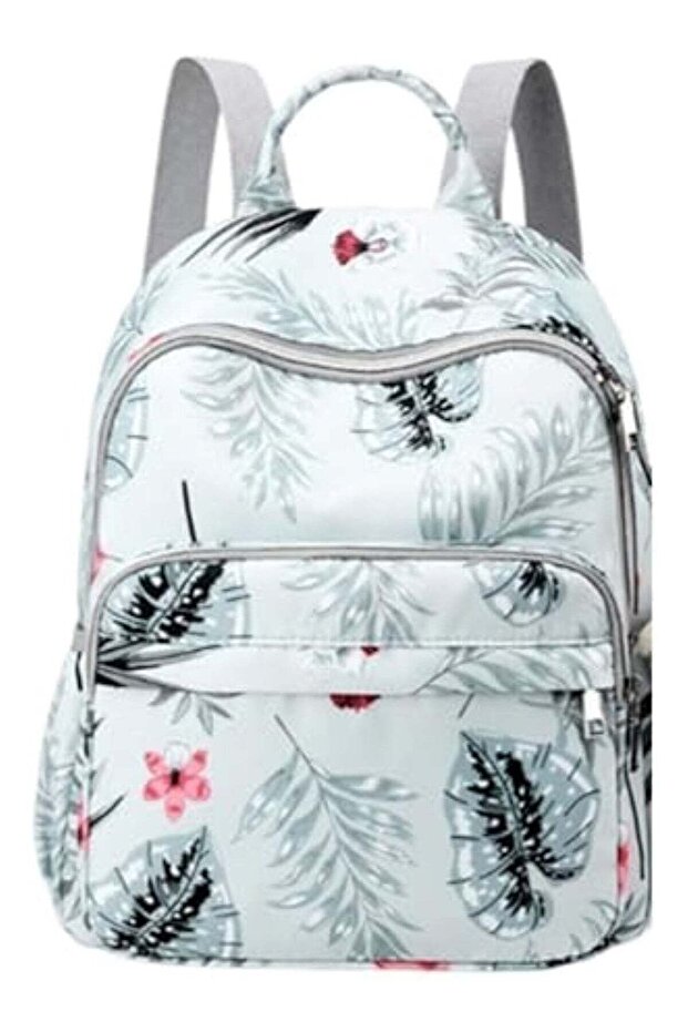 Floral Print Mums Baby Travel Bag Grey