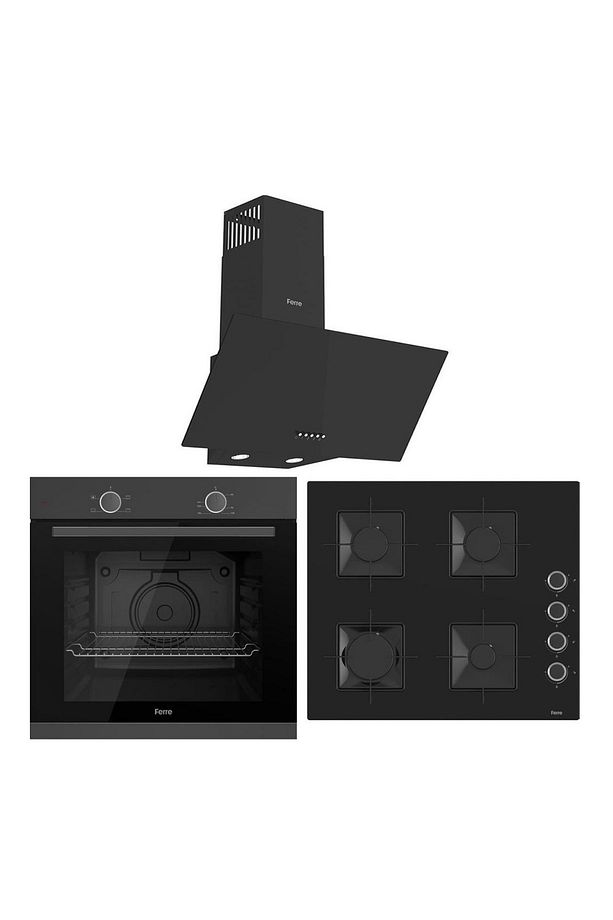 Eko Siyah Ankastre Set ( XE61MPL -SS205 -D086 ) - 1