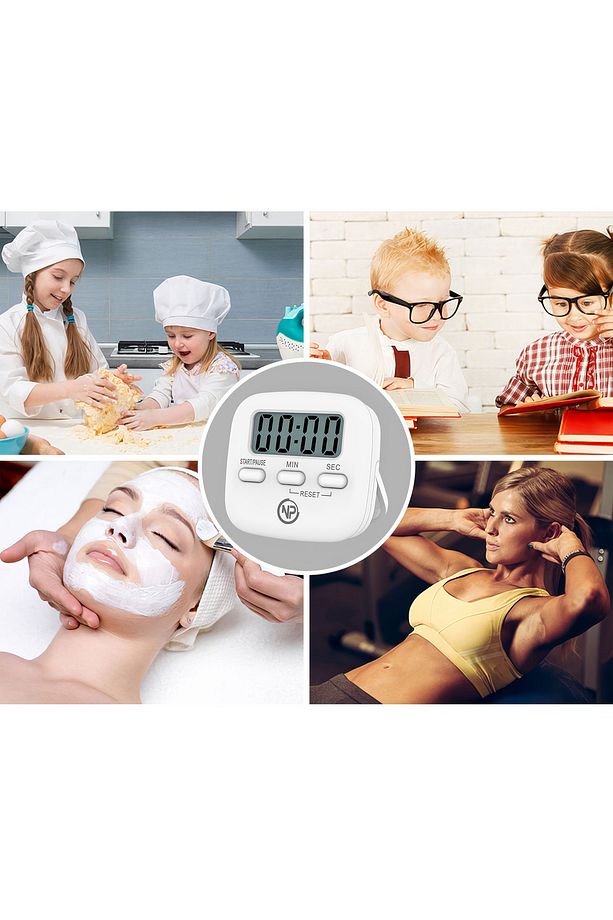 NPO NPT05B Mutfak,Ders,Yemek için 99:59dk Dijital Alarm Kronometre,Pomodoro Öğrenci Motivasyon Saati - 5