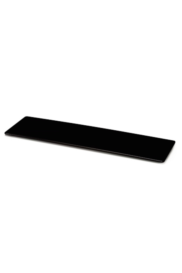 melamine rectangular platter 19x64.5x1cm black