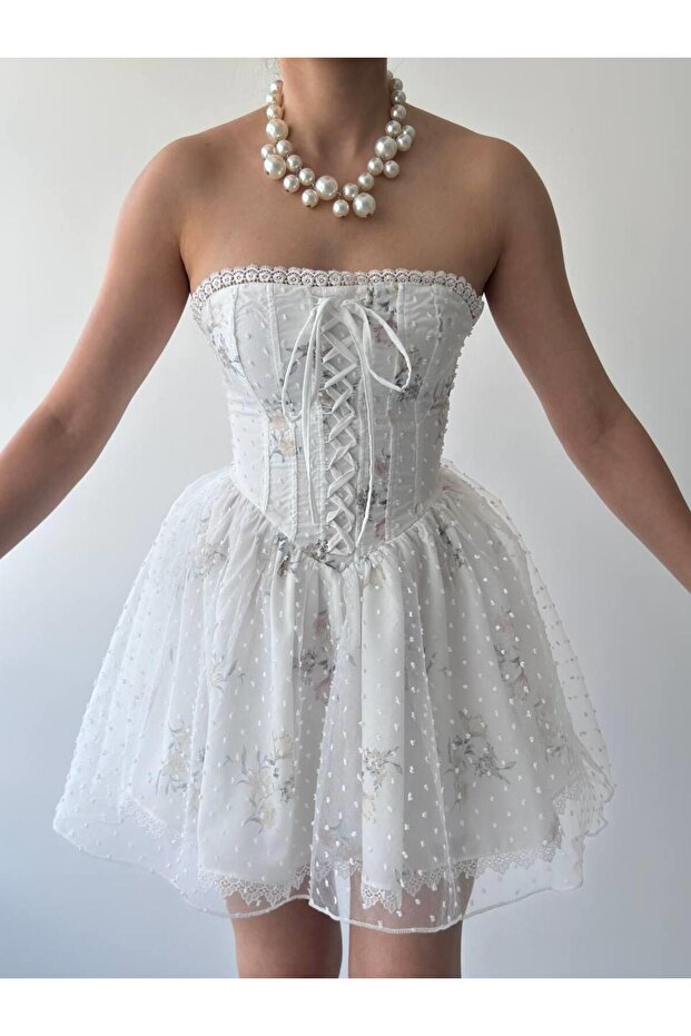 Neo Straplez Mini Elbise - 2