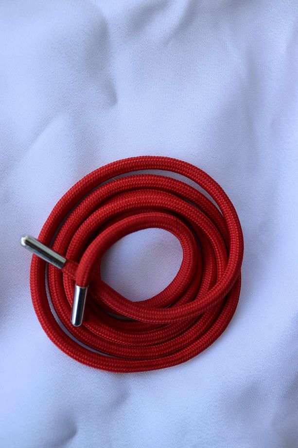 Eşofman Ve Sweatshirt Kapüşon Ipi 130 Cm Yuvarlak Bağcık Kırmızı,1 Adet - 1
