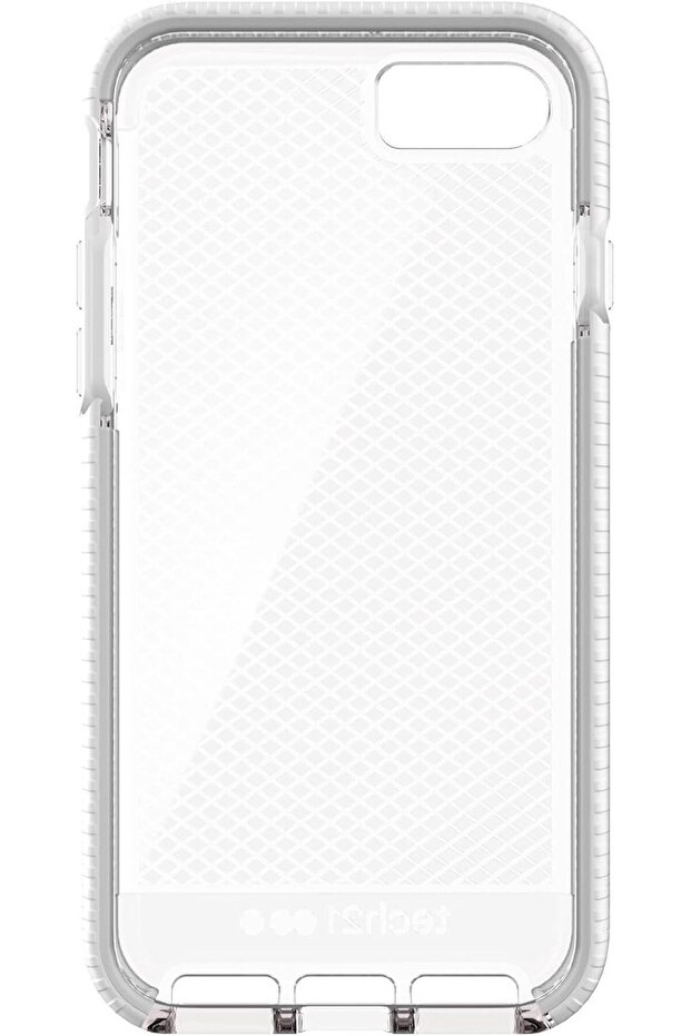 تك 21 كفر حماية ايفون 7 و 8 واس ي ابيض شفاف - 3