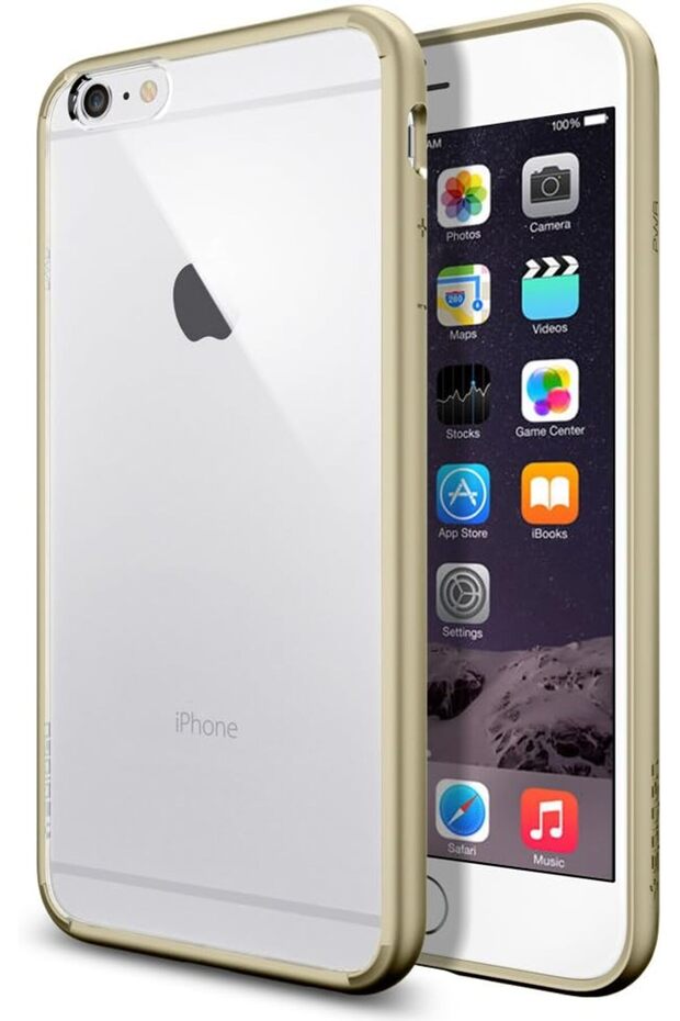 غطاء حماية للاجهزة ايفون 6 اس بلس اخضر من سبايجن بولي كربونات - 1