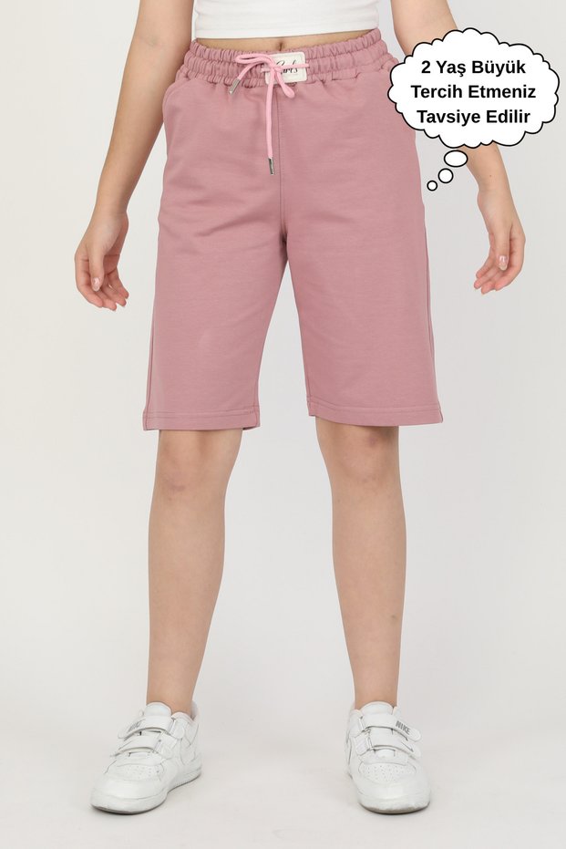 Girl's Summer Combed Cotton Sports Capri with Pockets
