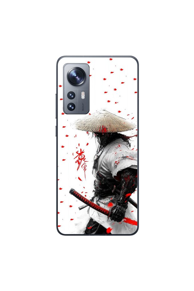 حافظة شفافة متوافقة مع هاتف Xiaomi Mi 12 بتصميم Samurai 1