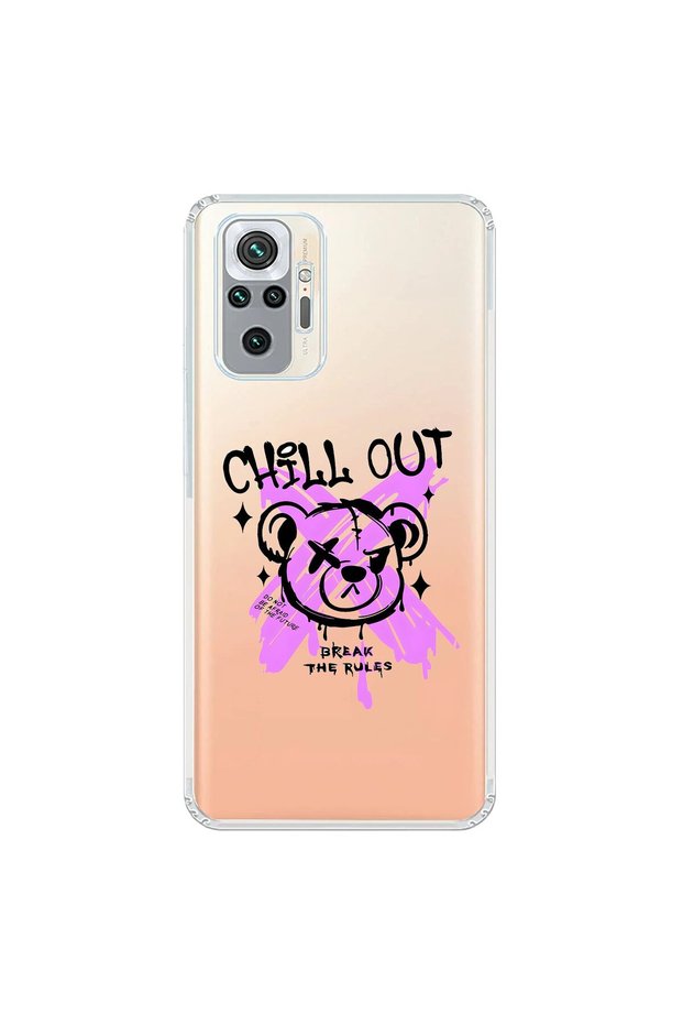 حافظة شفافة متوافقة مع هاتف Xiaomi Redmi Note 10 Pro مع تصميمات Graffiti 7