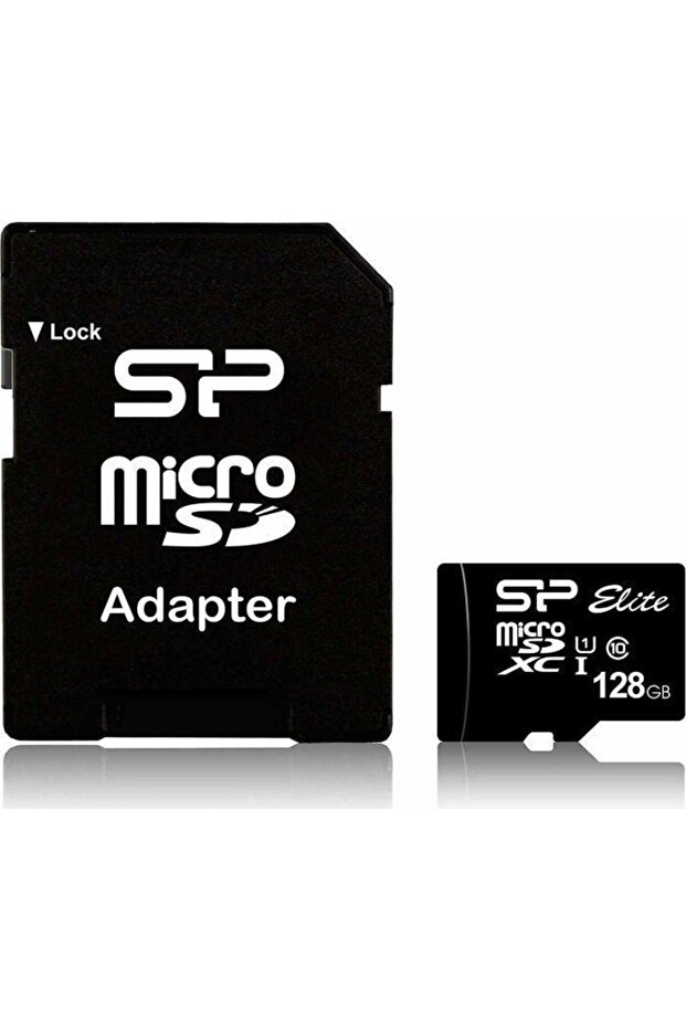 Silicon Power microSDXC memory card, 128GB, Class 10, UHS-I, microSD adapter - 2