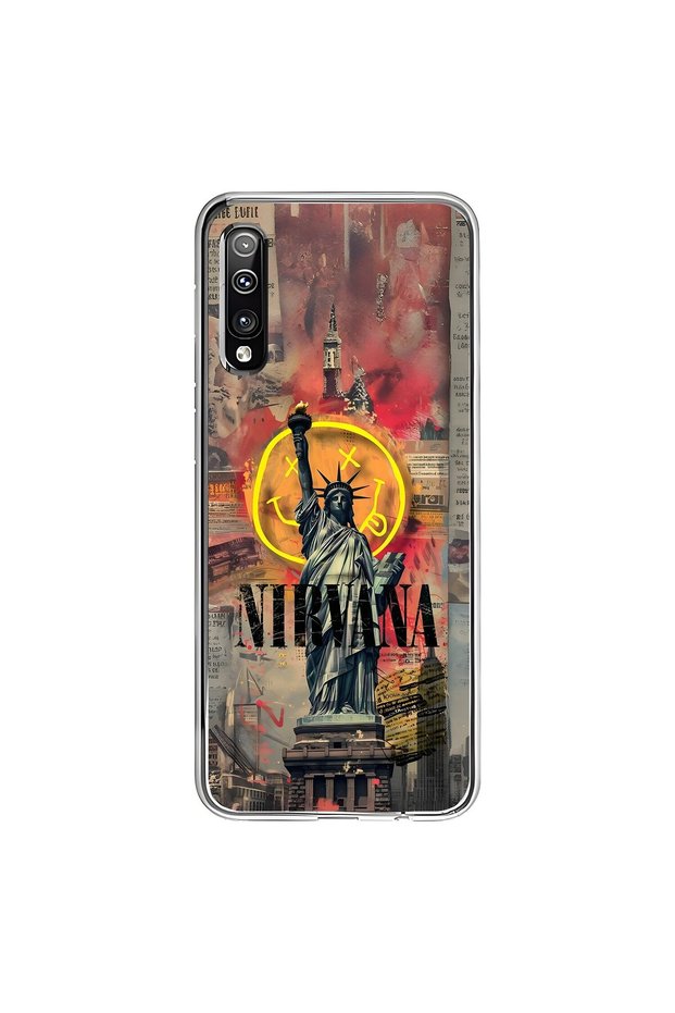 Samsung Galaxy A50 Compatible Transparent Case Aesthetic 3 Design