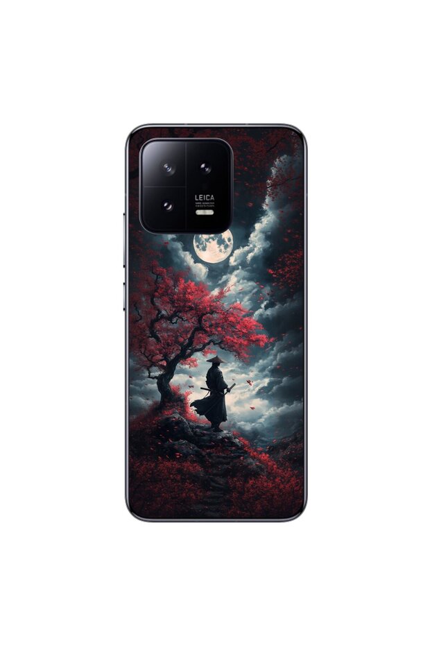 حافظة شفافة متوافقة مع هاتف Xiaomi Mi 13 Pro بتصميم Samurai 2