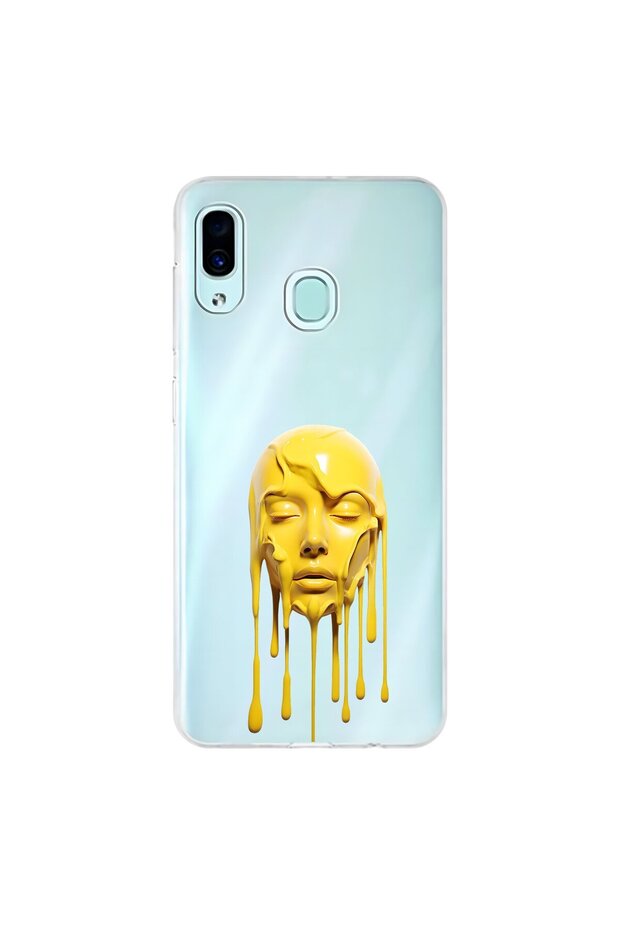 حافظة شفافة متوافقة مع هاتف Samsung Galaxy A30 مع 6 تصميمات جمالية