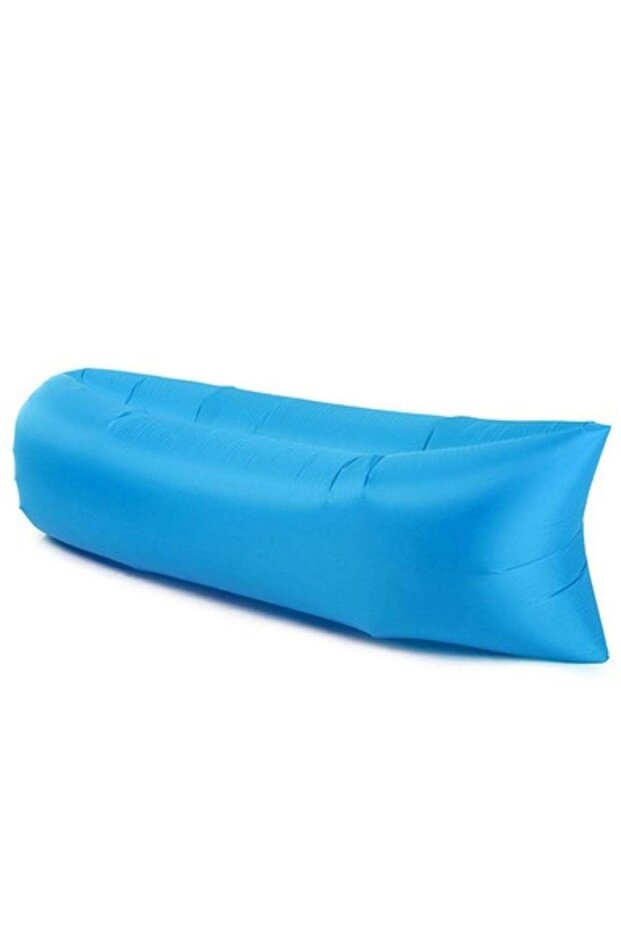 Portable Inflatable Air Sofa for Outdoor Camping, Travel & Beach Lounging Blue
