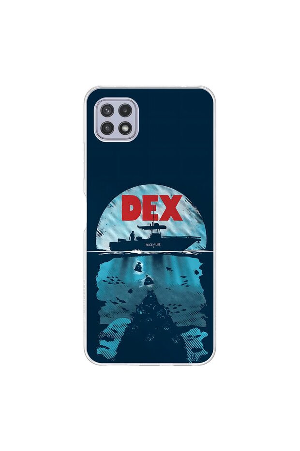 حافظة شفافة متوافقة مع هاتف سامسونج جالاكسي A22 بتصميم Dex