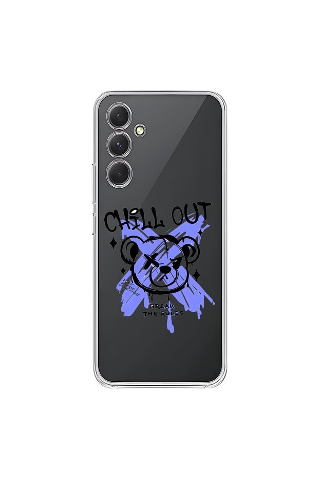 Samsung Galaxy A54 Compatible Transparent Case Graffiti 8 Design