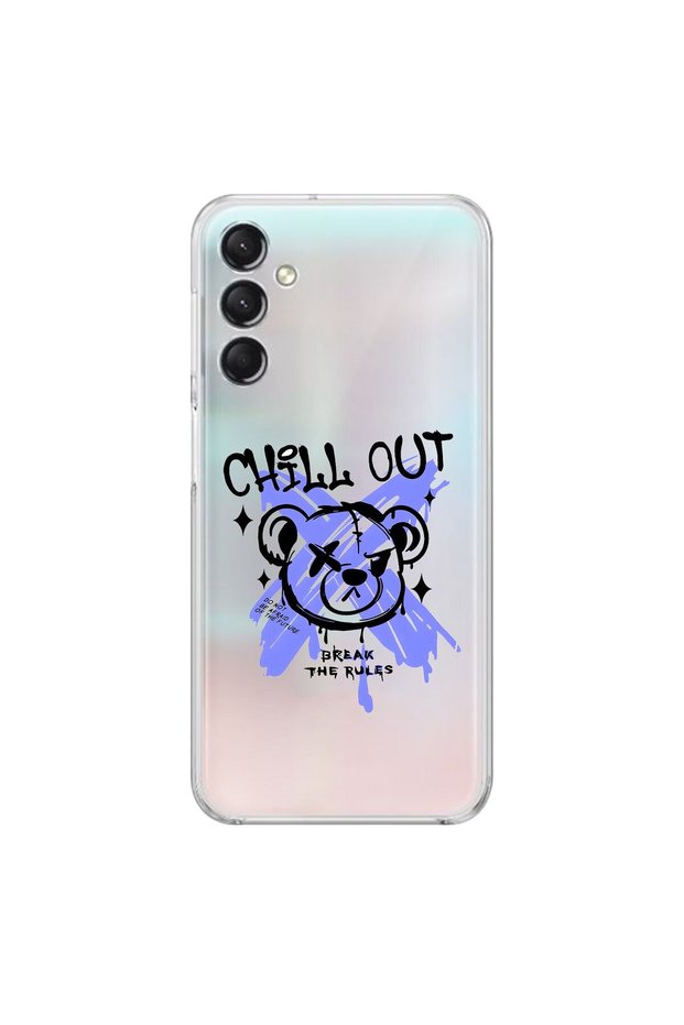 Samsung Galaxy A24 Compatible Transparent Case with Graffiti 8 Design