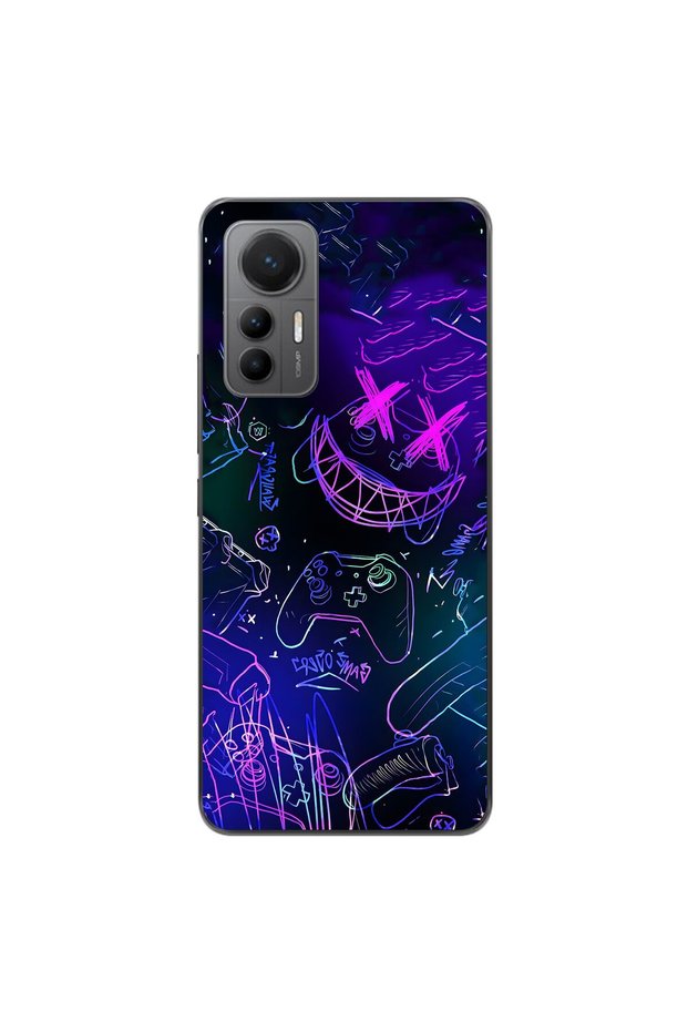 حافظة شفافة متوافقة مع هاتف Xiaomi Mi 12 Lite مع تصميمات Graffiti 4